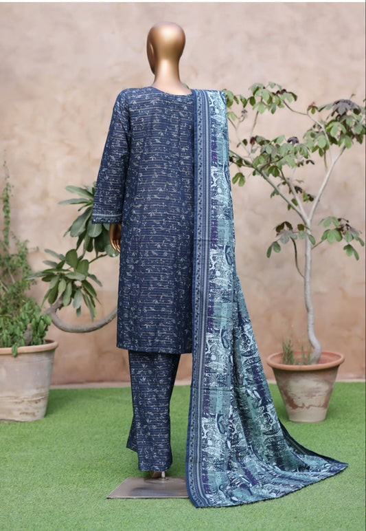 Bin Saeed | Stitched 3pc Printed Khaddar Collection