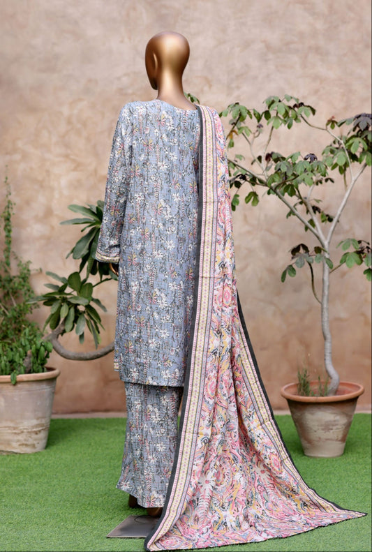 Bin Saeed | Stitched 3pc Printed Khaddar Collection