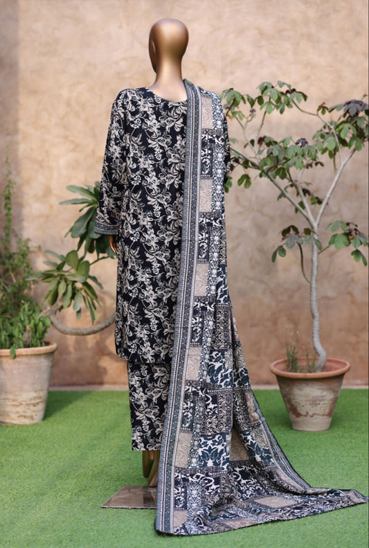 Bin Saeed | Stitched 3pc Printed Khaddar Collection