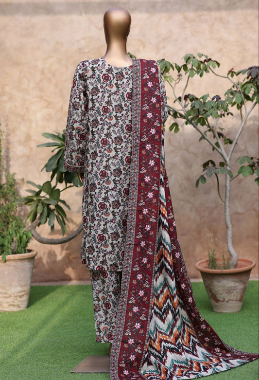 Bin Saeed | Stitched 3pc Printed Khaddar Collection