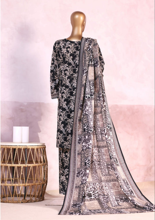 Bin Saeed | Stitched 3pc Printed Khaddar Collection