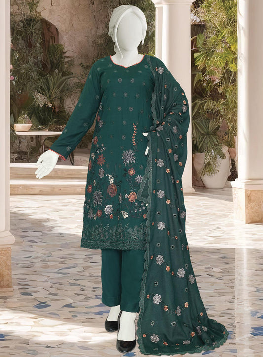 Maleeha by ABC Fabrics |  Unstitched Embroidered Winter Slub Collection
