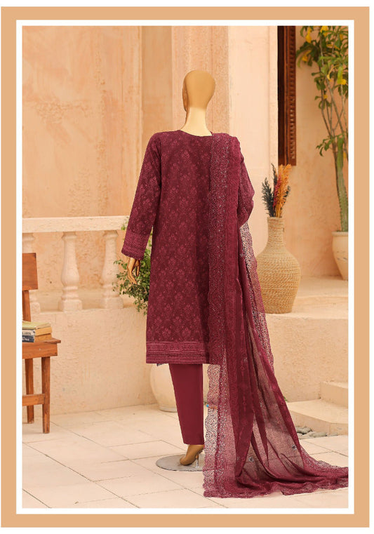 HZ By Venice | Unstitched 3Pc Festive Embroidered Lawn Collection