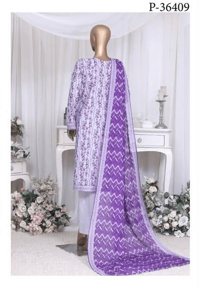 RIWAYAT | Stitch 3PC Printed Cotton Collection - BarerahFabrics
