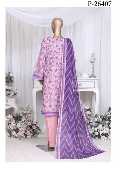 RIWAYAT | Stitch 3PC Printed Cotton Collection - BarerahFabrics