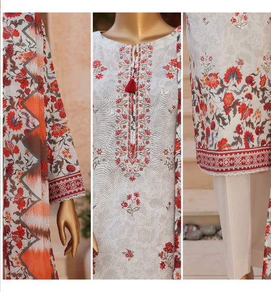 ASASA | Unstitched 3Pc Embroidered Lawn Collection