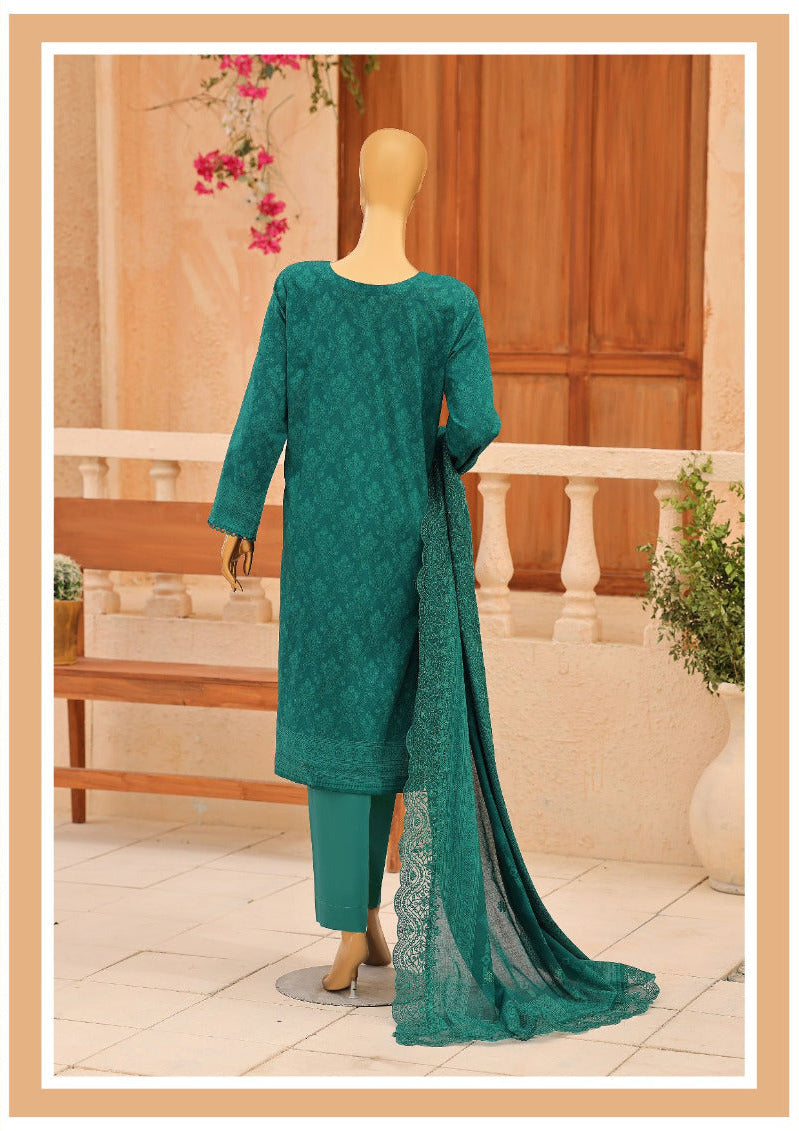 HZ By Venice | Unstitched 3Pc Festive Embroidered Lawn Collection