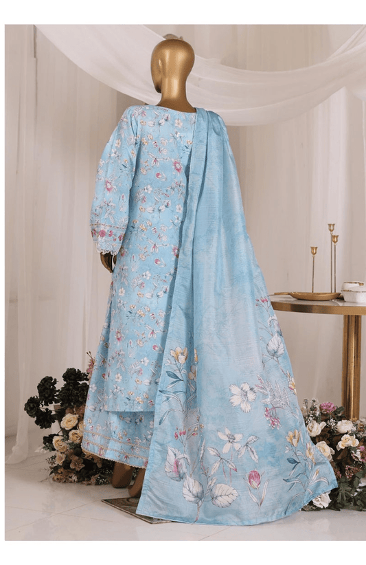 BIN SAEED | Premium 3 Piece Stitched Embroidered Chikankari Lawn Collection - BarerahFabrics
