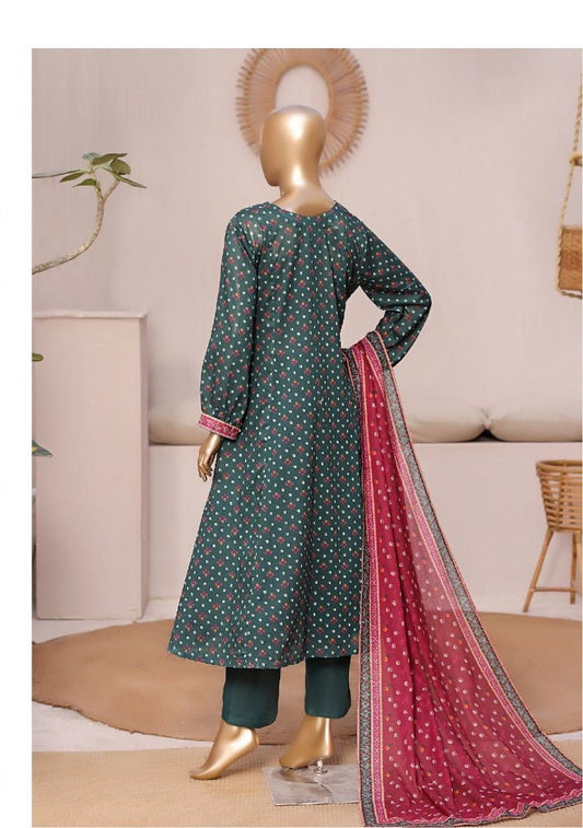 Bin Saeed | Stitch 3 Pc Printed Lawn Frock Collection - BarerahFabrics
