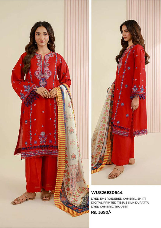 Zellbury | Unstitch 3 Pc Digital Embroidered Lawn Collection