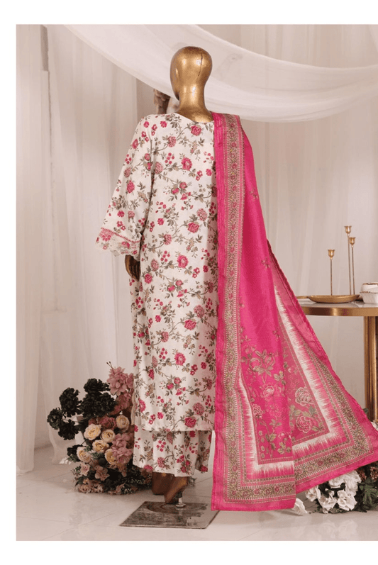 BIN SAEED Stitched 3 Piece Embroidered Lawn Collection for Women | Premium Summer Dress – Barerah Fabrics - BarerahFabrics