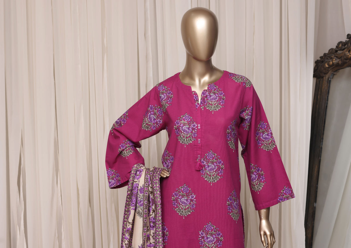 Sadabahar magenta suit pose 3