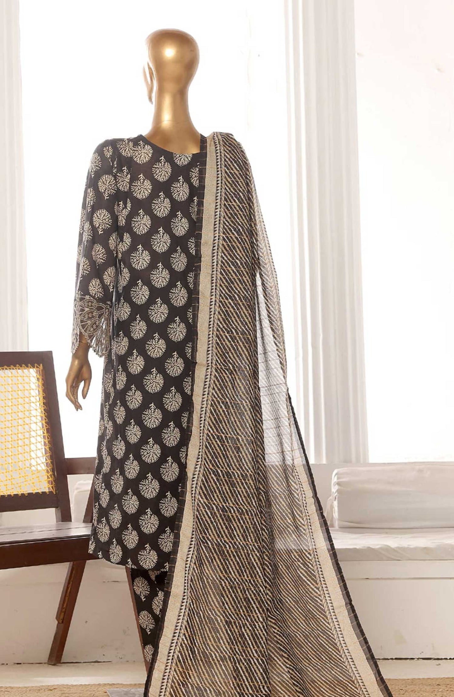 Bin Saeed | Stitch 3 PC Embroidered Lawn Frock Collection