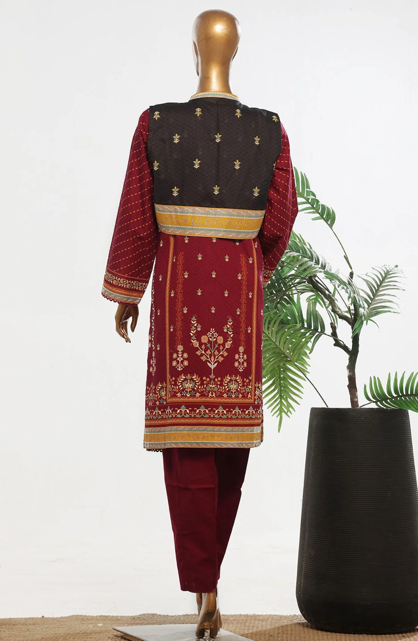 Bin Saeed | Stitch 2 Pc Embroidered Lawn with Gown Collection