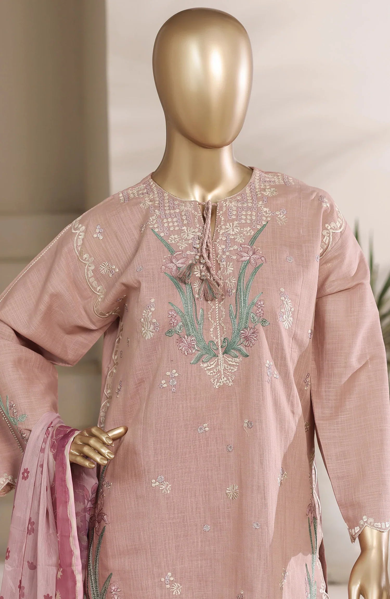 SADA BAHAR | Stitch 3 PC Festive Embroidered Cotton
