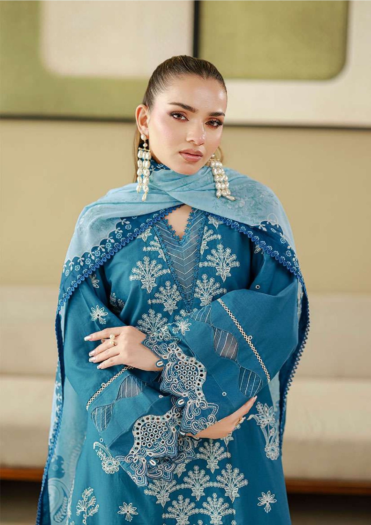 Zellbury | Unstitch 3 Pc Embroidered Cotton Collection