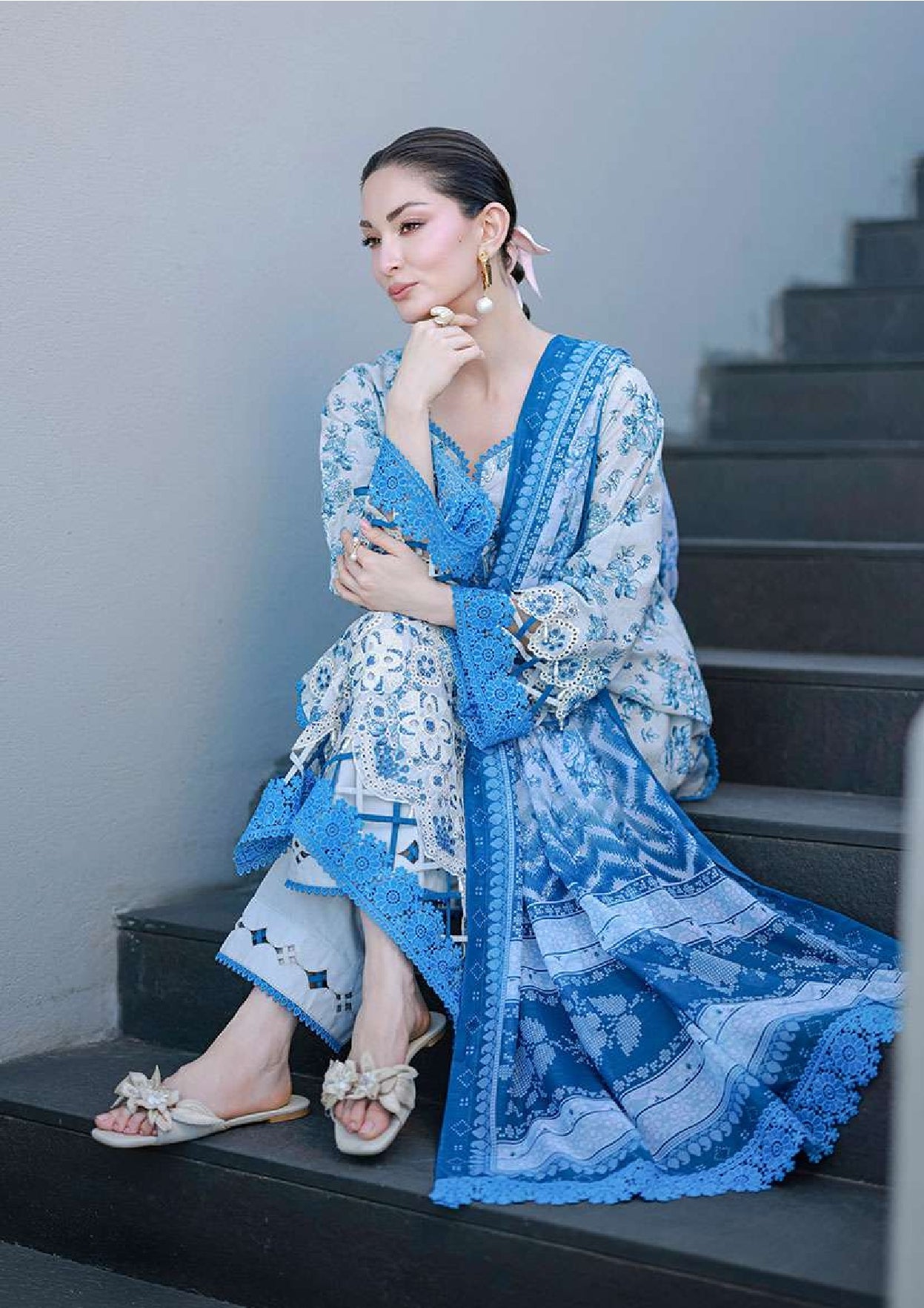 Zellbury | Unstitch 3 Pc Embroidered Cotton Collection