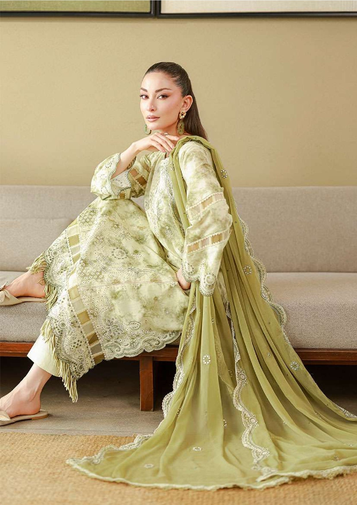 Zellbury | Unstitch 3 Pc Embroidered Cotton Collection