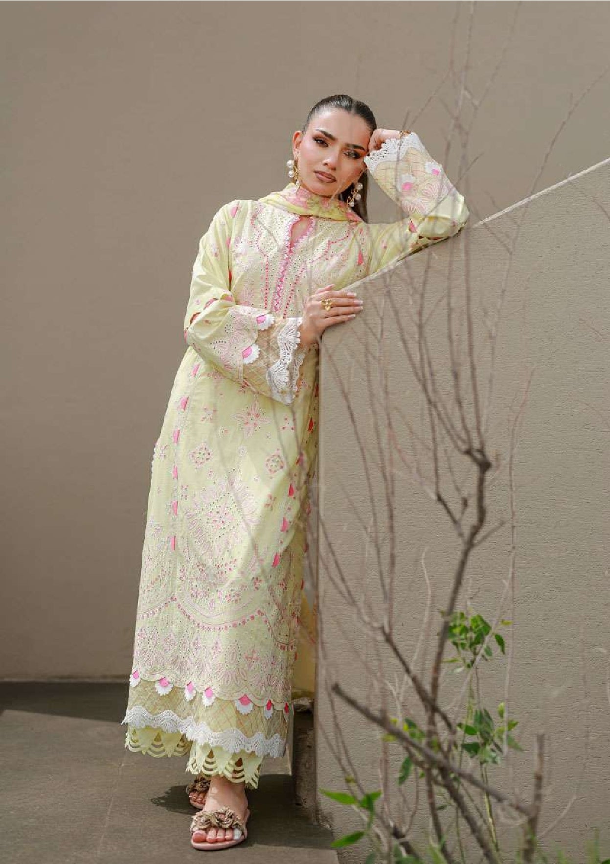 Zellbury | Unstitch 3 Pc Embroidered Cotton Collection