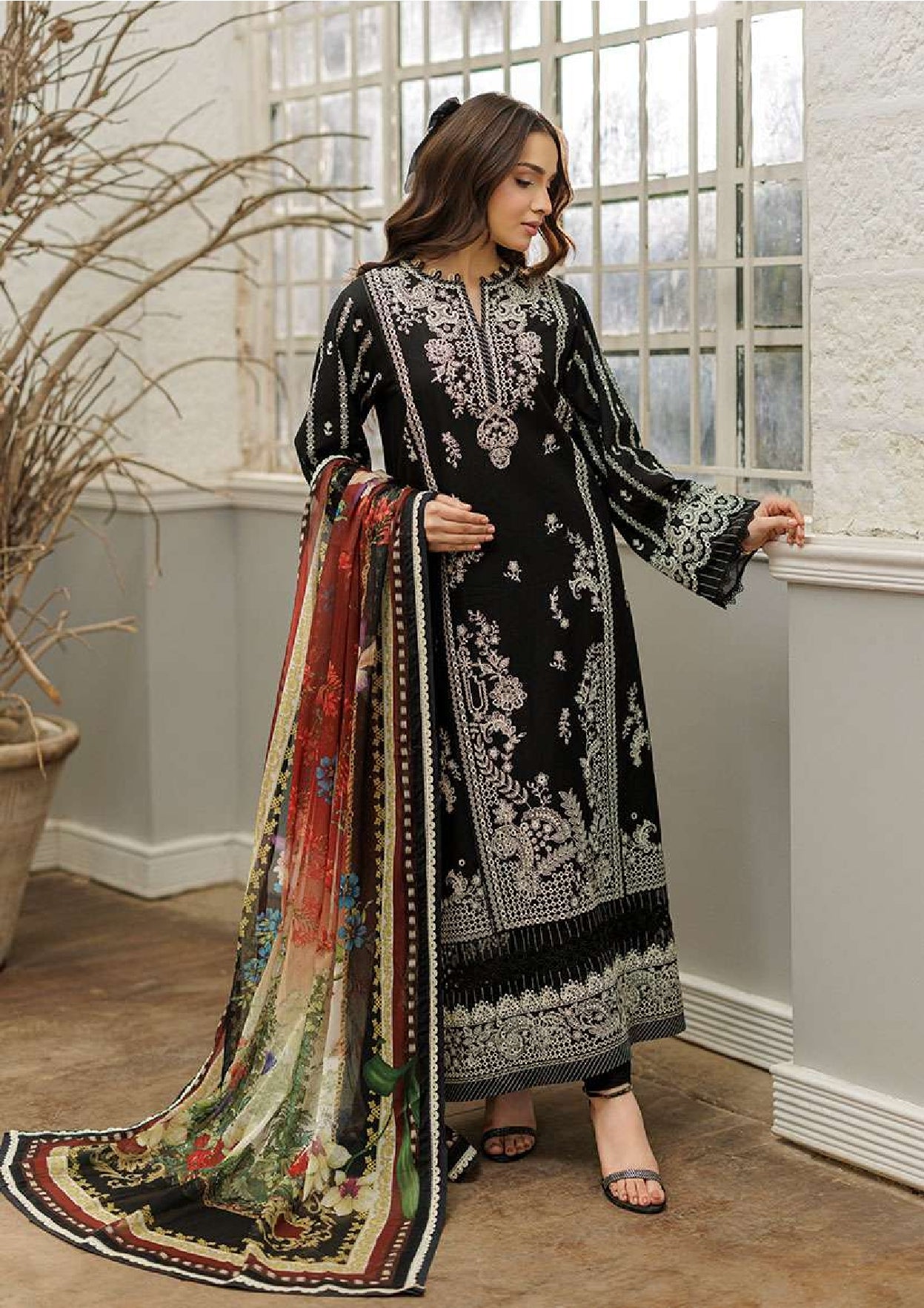 Zellbury | Unstitch 3 Pc Embroidered Cotton Collection