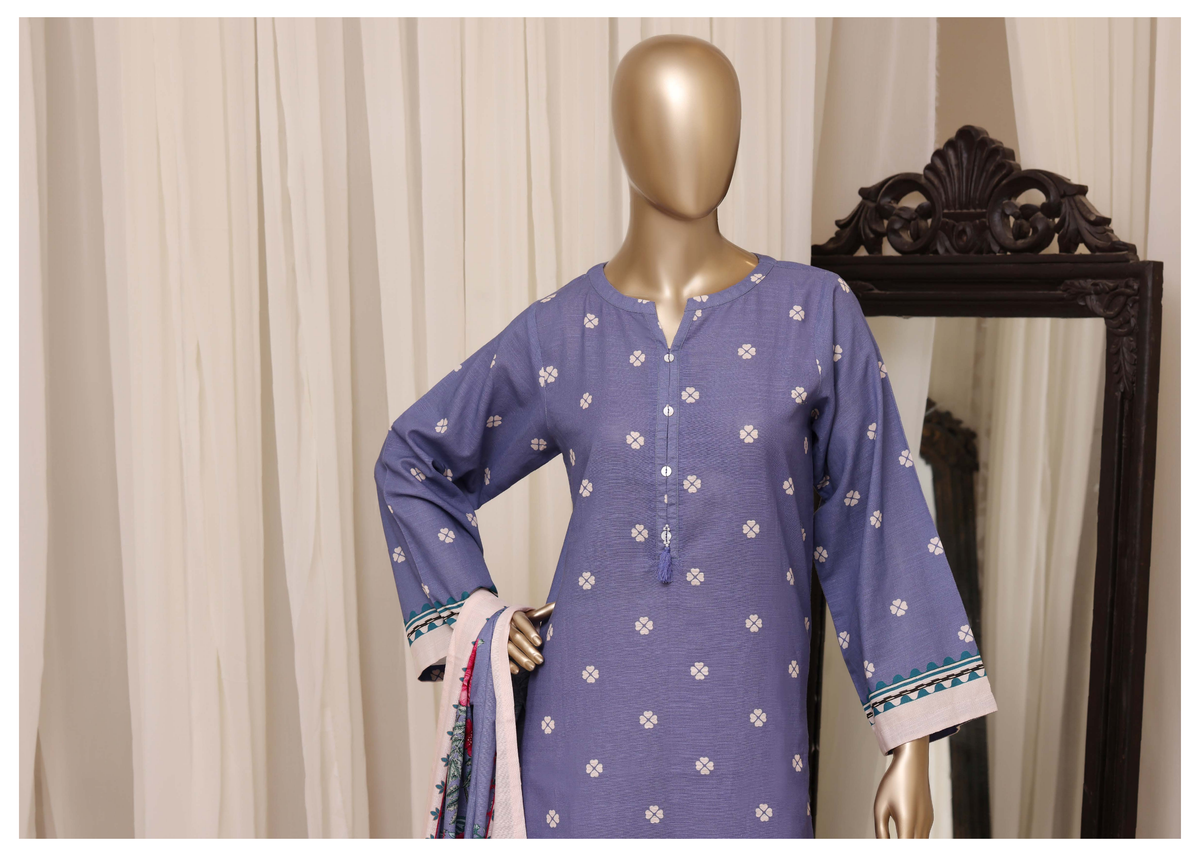 Sada Bahar | Stitched Printed Short Shirt Khaddar  With Flapper Trouser