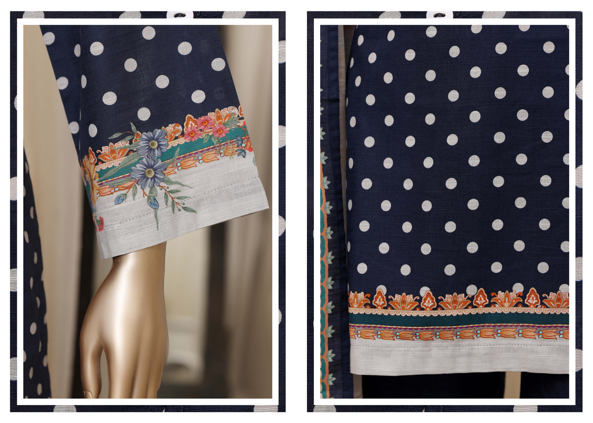 Sada Bahar | Stitched Printed Short Shirt Khaddar With Flapper Trouser