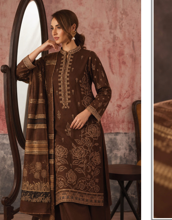 Brown Shokh Chunchal suit, alternate outfit view