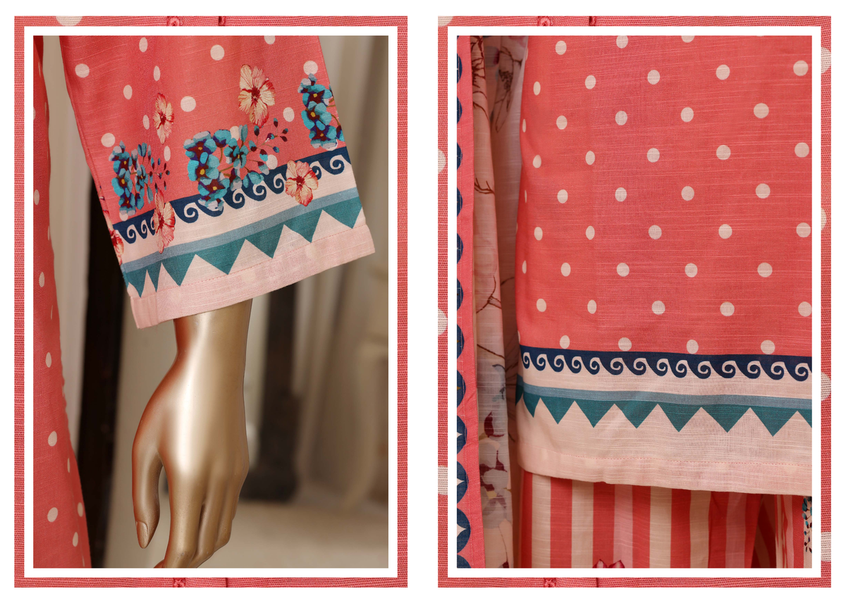 Sada Bahar | Stitched Printed Short Shirt Khaddar  With Flapper Trouser