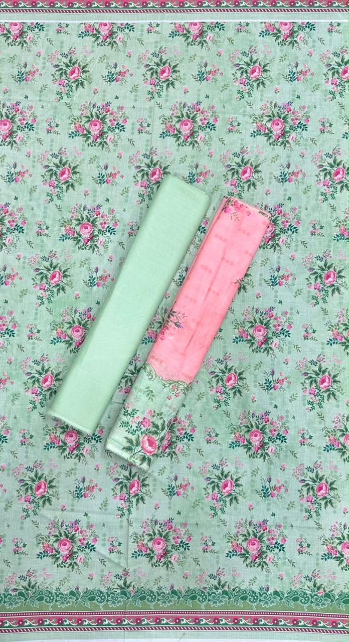 BIN SAEED Unstitched 3 Piece Printed Cotton Collection
