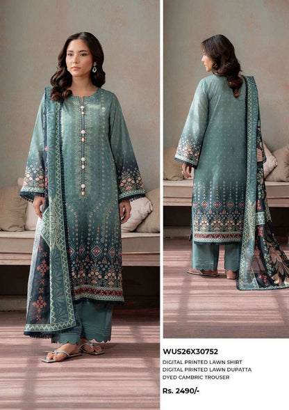 Zellbury | Unstitch 3 Pc Printed lawn Collection