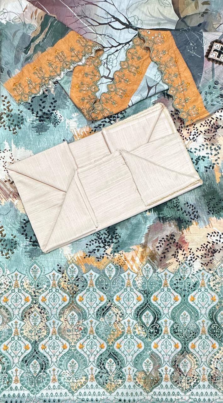 Riwayat | Unstitched 3pc Embroidered Khaddar Collection