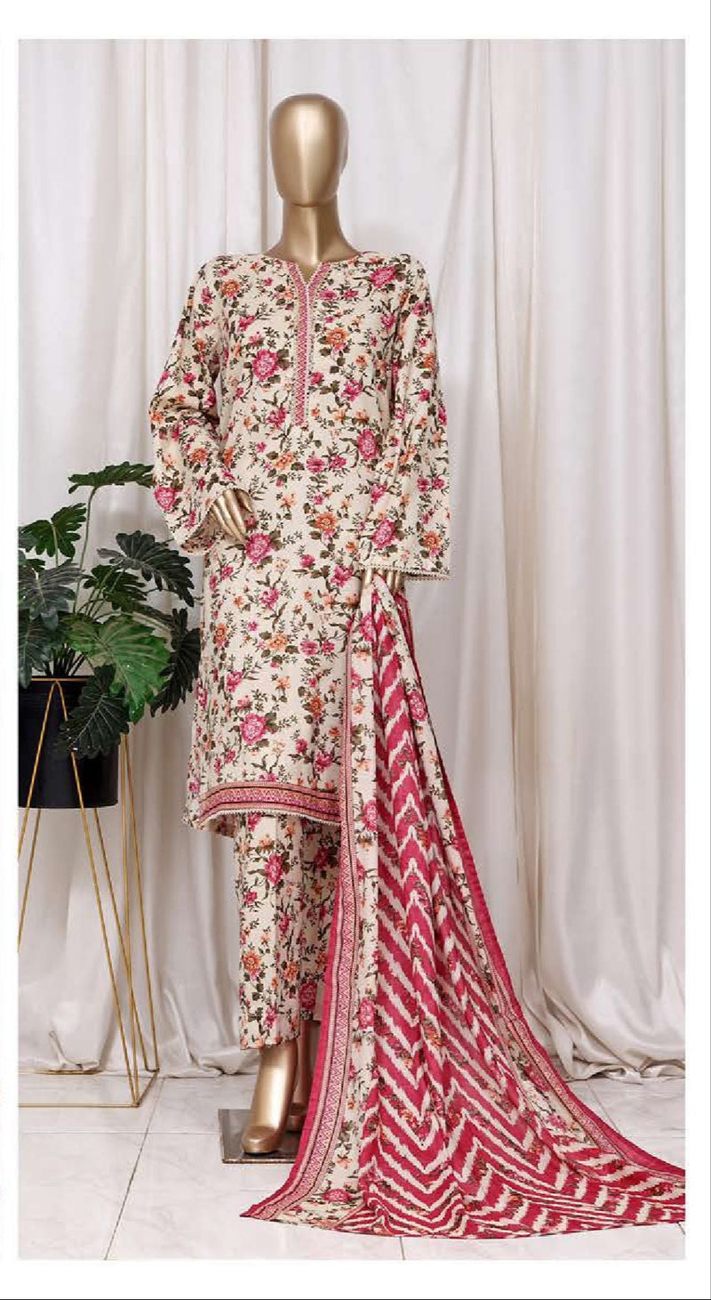 Bin Saeed | Stitched 3pc Printed Khaddar Collection