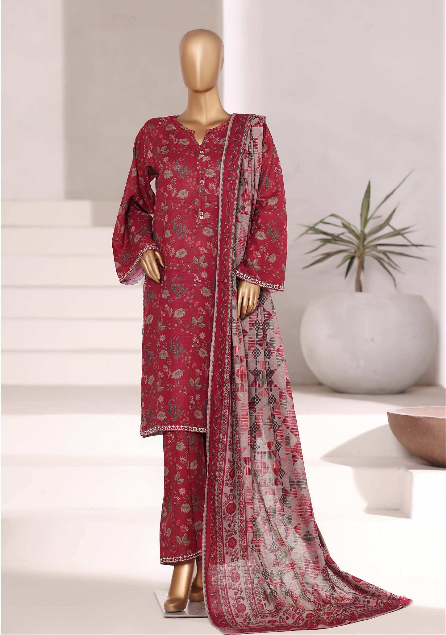 Sada Bahar | Stitched 3 Pc Embroidered Khaddar Collection