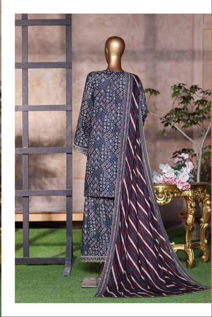 Bin Saeed | Stitched 3 Piece Luxury Embroidered Chikankari Cotton Collection