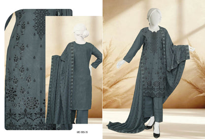 Amara By ABC | Unstitch 3 Pc Embroidered Winter Slub Collection Vol 2