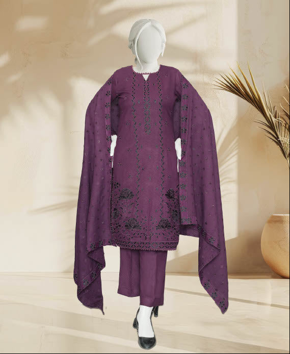 Amara By ABC | Unstitch 3 Pc Embroidered Winter Slub Collection Vol 2