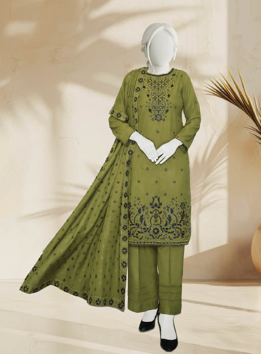 Amara By ABC | Unstitch 3 Pc Embroidered Winter Slub Collection Vol 2