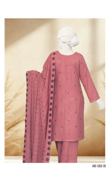 Amara By ABC | Unstitch 3 Pc Embroidered Winter Slub Collection Vol 2