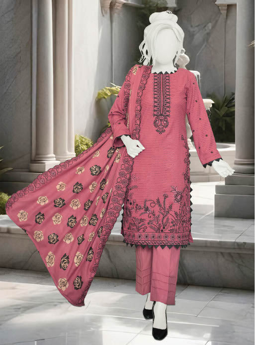 Zahay Naseeb by ABC | Unstitch 3 Pc Embroidered Velvet Zarri Winter Collection Vol 2