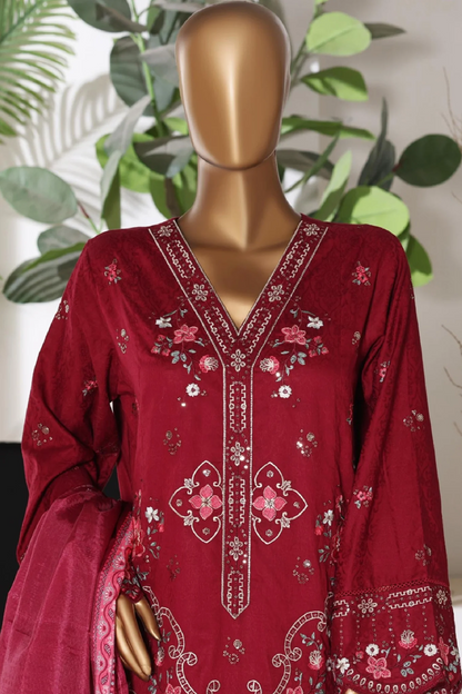BIN SAEED | Stitched 3pc Embroidered Jacquard Lawn