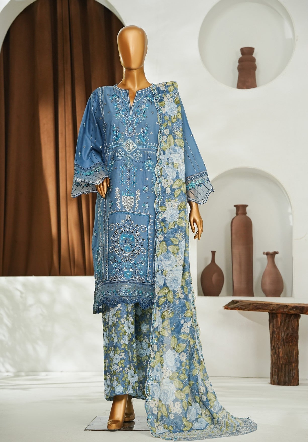 Bin Saeed | Stitch 3 Pc Luxury Embroidered Lawn Collection