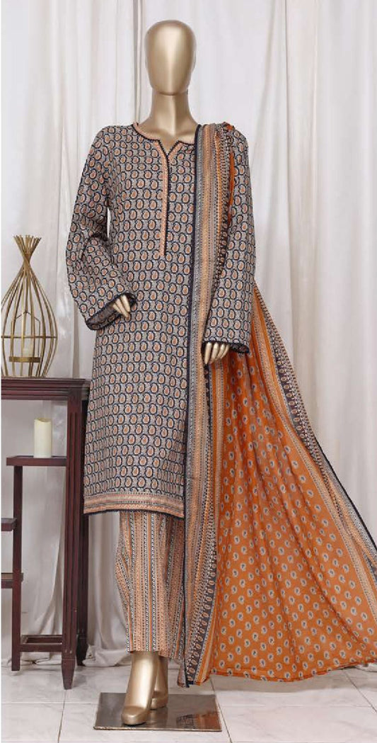Bin Saeed | Stitched 3pc Printed Cotton Collection