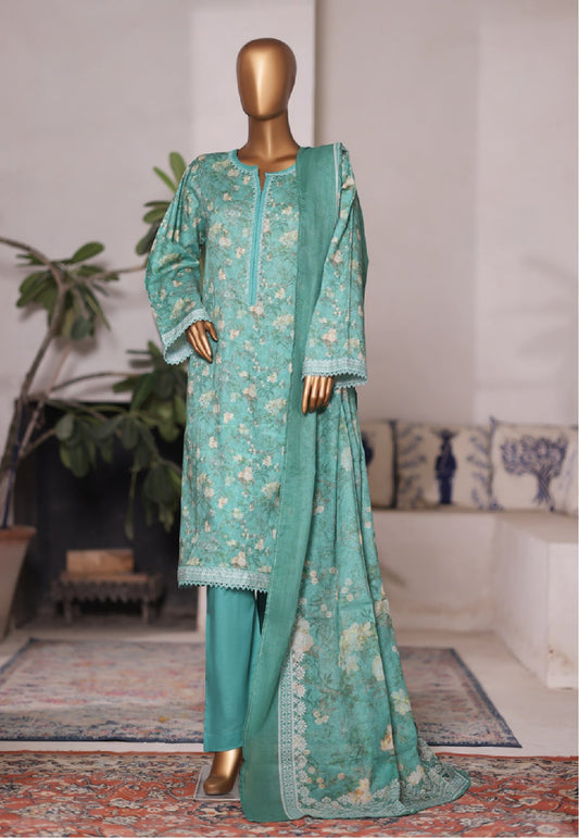 Bin Saeed | Stitched 3pc Printed Cotton Collection