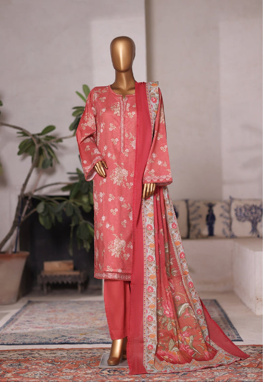 Bin Saeed | Stitched 3pc Printed Cotton Collection
