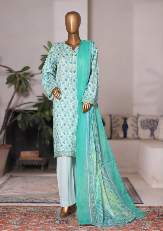 Bin Saeed | Stitched 3pc Printed Cotton Collection