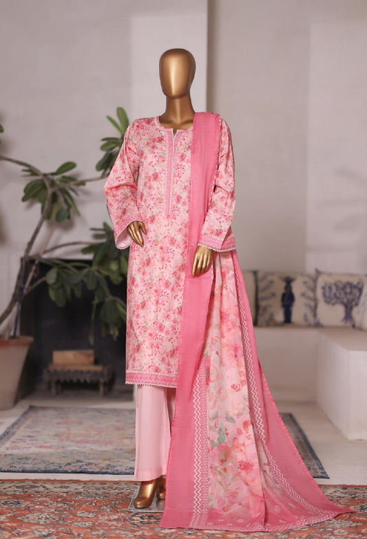 Bin Saeed | Stitched 3pc Printed Cotton Collection