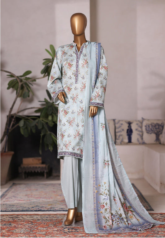 Bin Saeed | Stitched 3pc Printed Cotton Collection