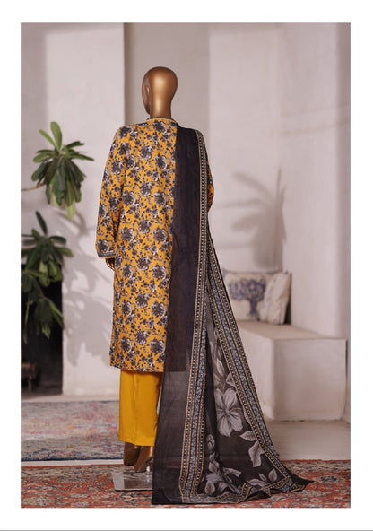 Bin Saeed | Stitched 3pc Printed Cotton Collection