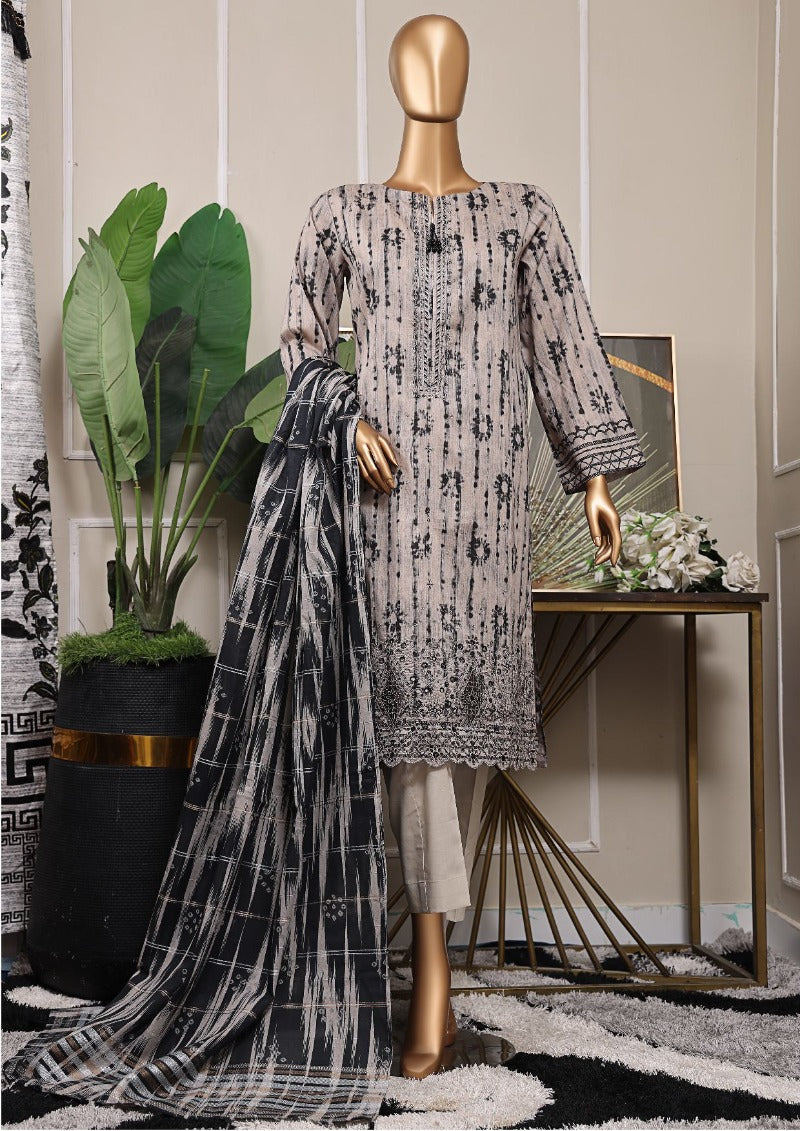HZ by MAHEE | Embroidered Fancy Jacquard Lawn Unstitched 3PC Collection