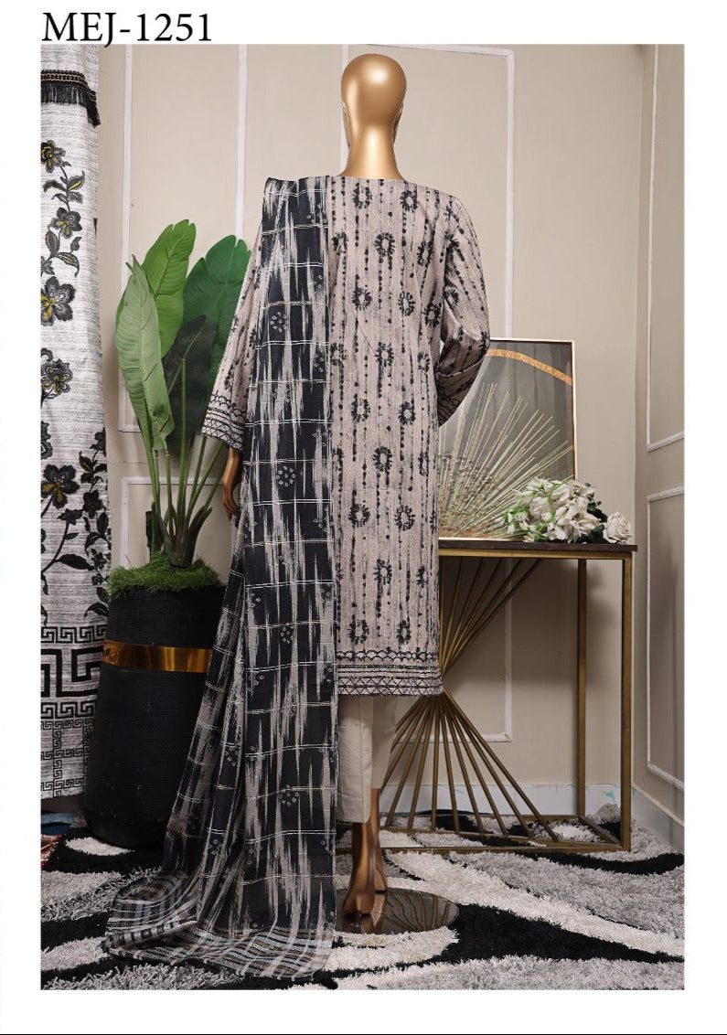 HZ by MAHEE | Embroidered Fancy Jacquard Lawn Unstitched 3PC Collection